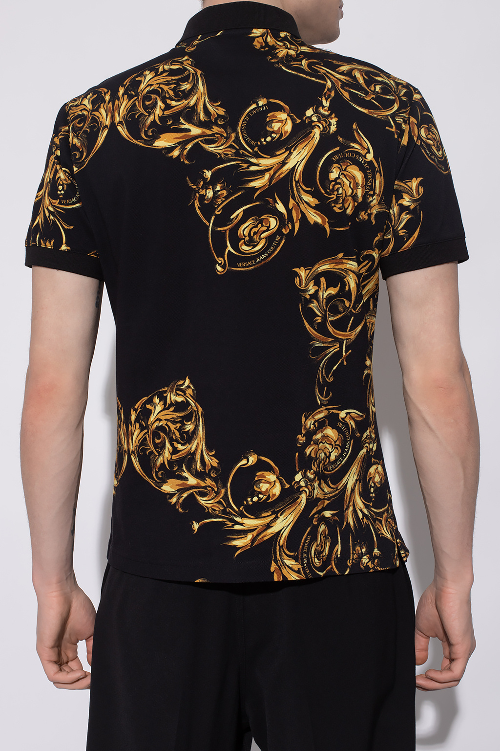 Versace Jeans Couture Barocco-printed polo shirt