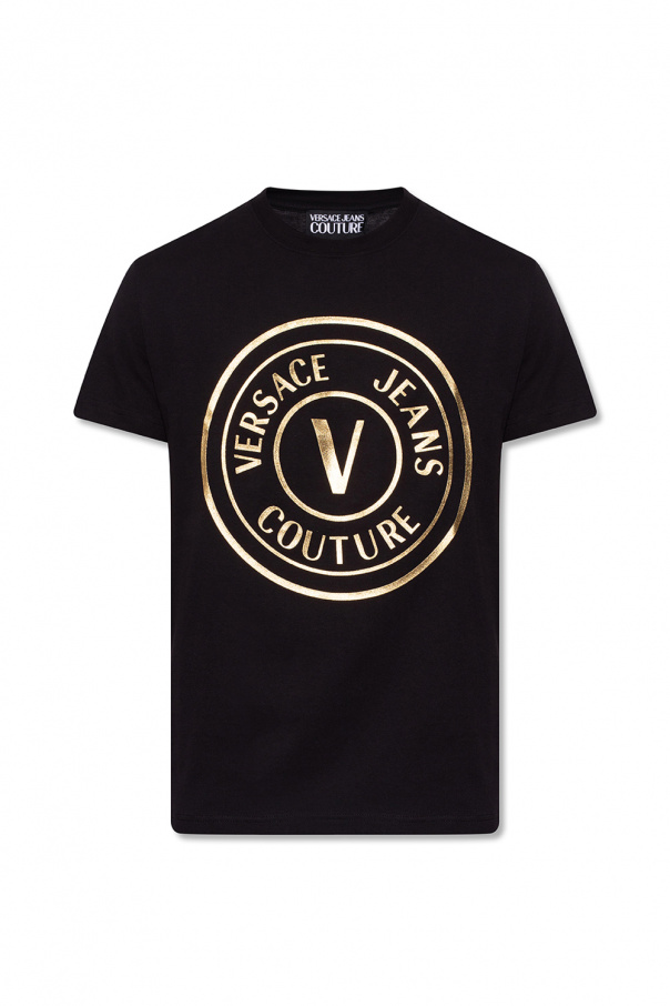 Versace Jeans Couture Nike Yoga Grå t-shirt i snabbtorkande material