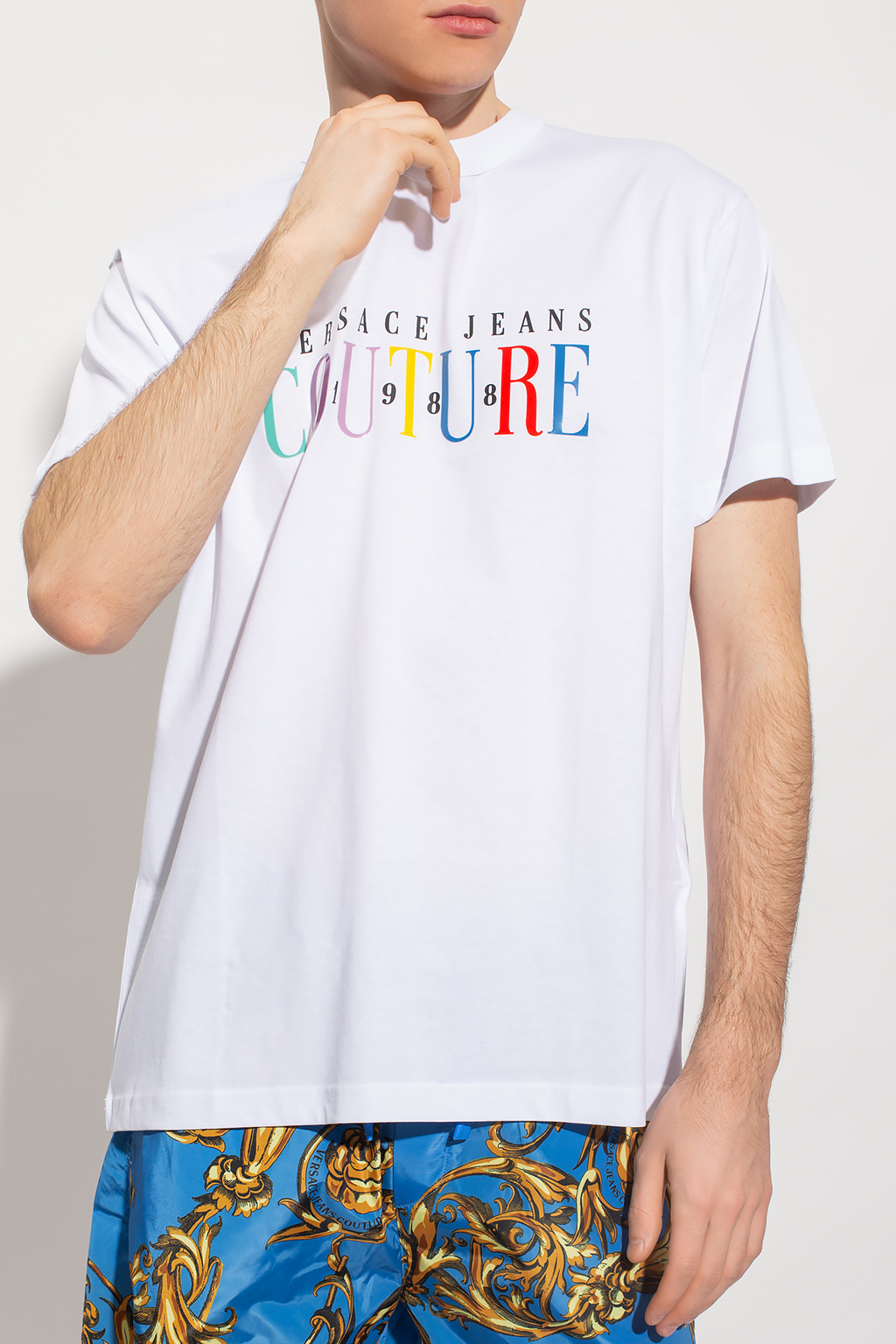 Versace Jeans Couture Cropped T-shirt with logo