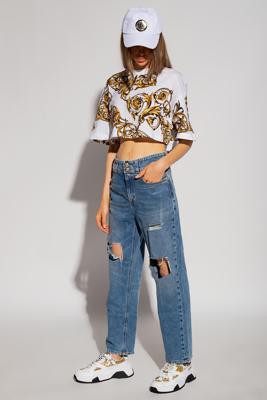 Versace Jeans Couture Cropped oversize T-shirt