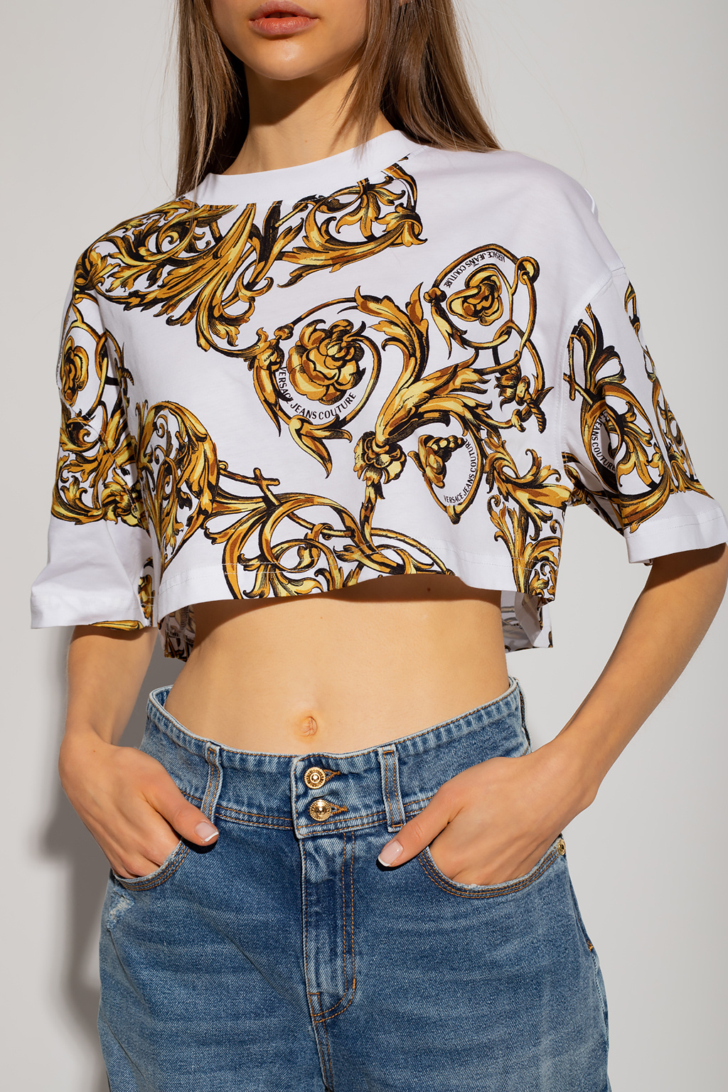 Versace Jeans Couture Cropped oversize T-shirt