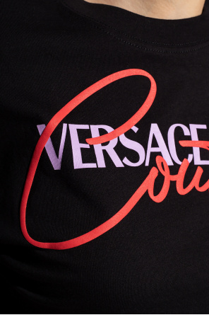 Versace Jeans Couture Krótki t-shirt z logo