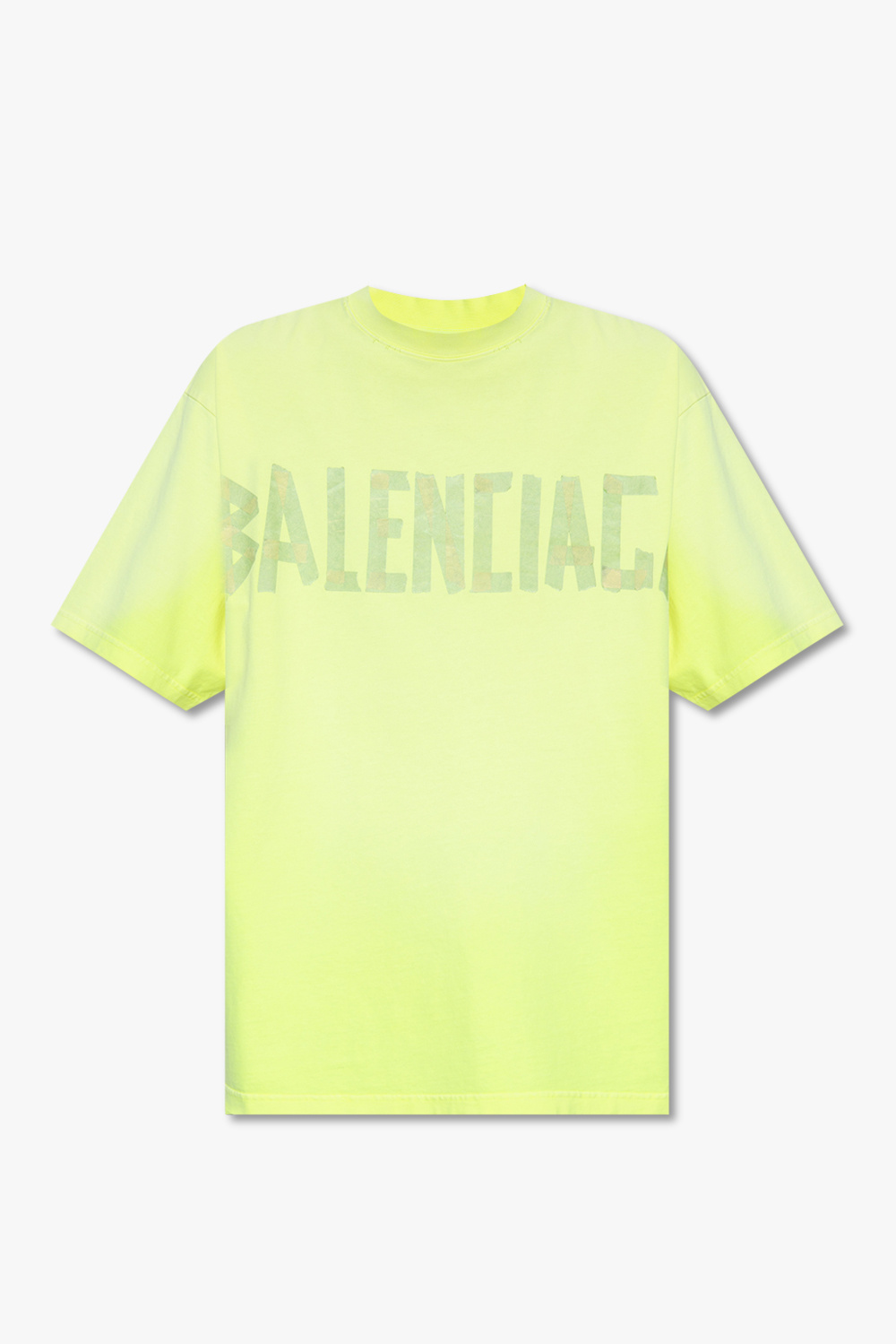 Balenciaga Neon Yellow Logo Print Track Jacket M Balenciaga