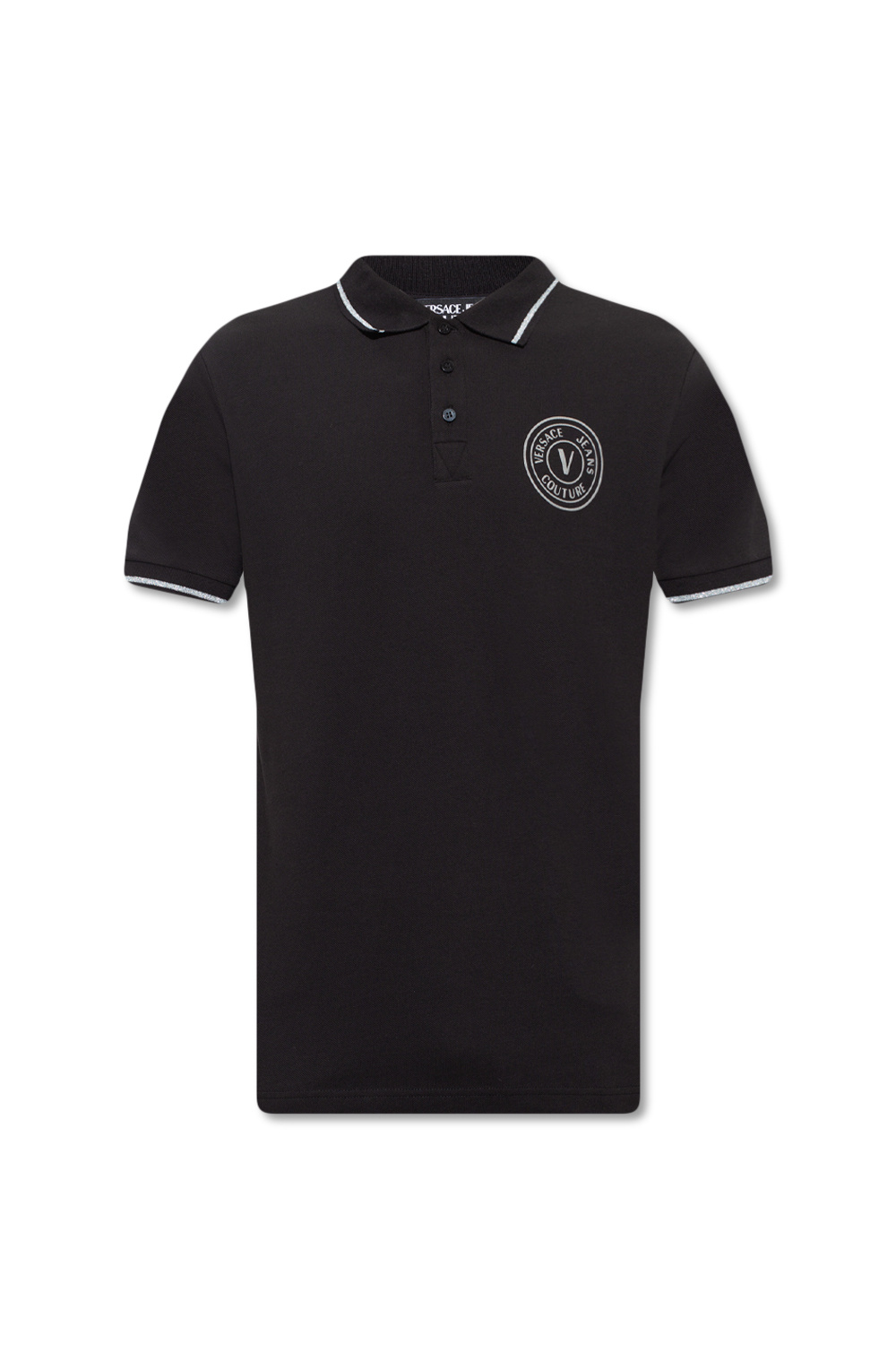 Versace Jeans Couture Fred Perry Twin Tipped Polo Langarmshirt Herren