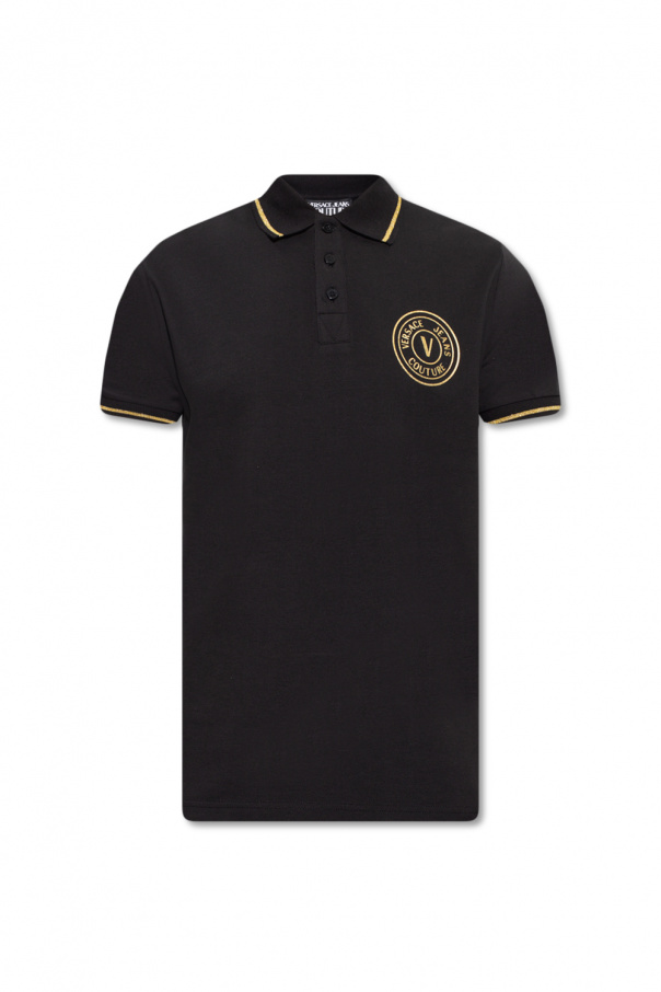 Versace Jeans Couture Purple polo shirt with logo