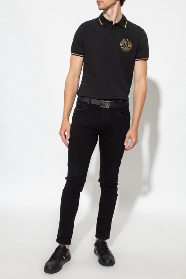 Versace Jeans Couture Polo Slides shirt with logo