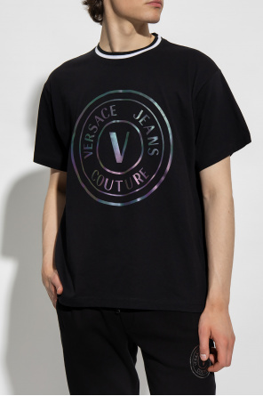Moschino logo appliqué hoodie Logo T-shirt