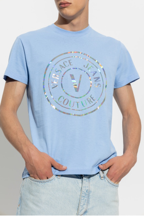 Gestrickter Pullover Silber Logo T-shirt