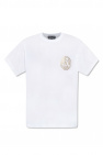 Fred Perry T-shirt bianca con corona dalloro stampata