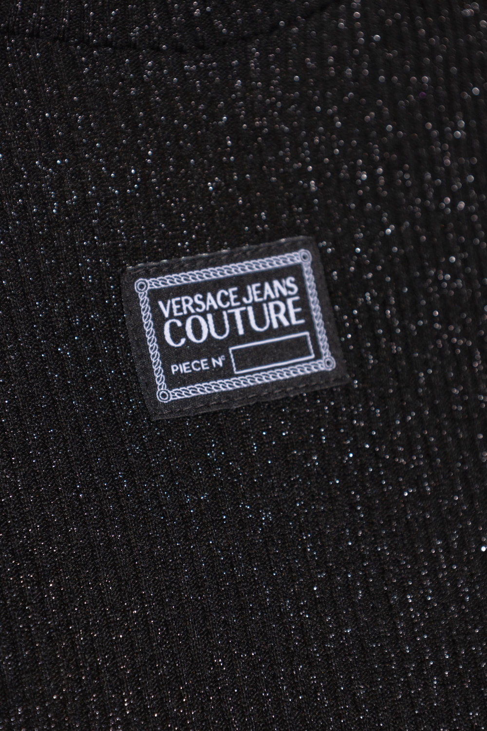 Versace Jeans Couture c logo-print organic cotton hoodie Nero