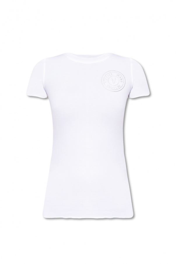 Lili Gaufrette Newborn Shirt With Embroidery Logo T-shirt