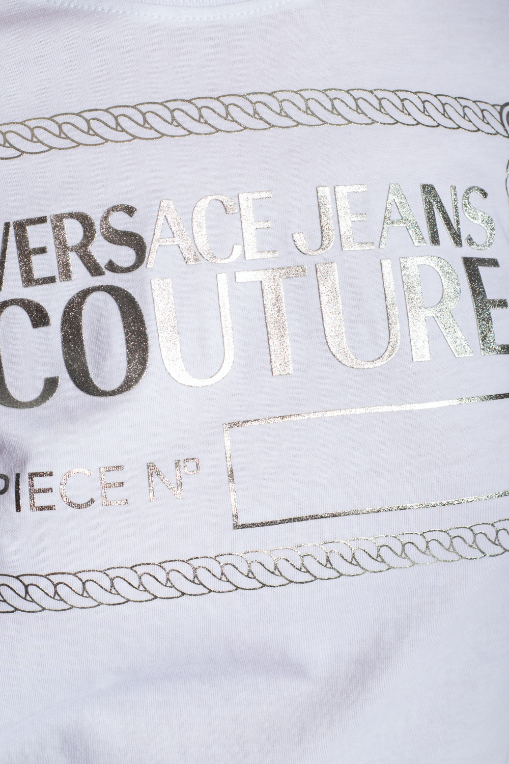 Versace Jeans Couture Candy slogan-print zipped hoodie Violett