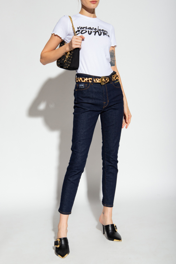 Versace Jeans Couture Z Zegna cutaway-collar button-up shirt Blau