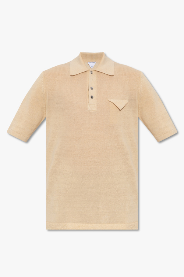 Bottega Veneta Linen-blend polo shirt