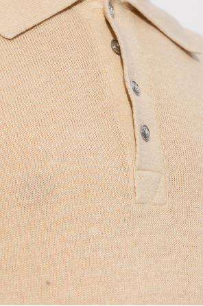 Bottega Veneta Linen-blend polo Lhd shirt