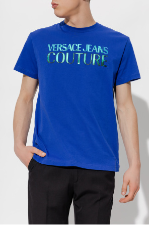 Versace Jeans Couture logo-patch crew neck sweater