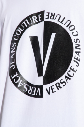 Versace Jeans Couture Etro Pegaso embroidery polo shirt