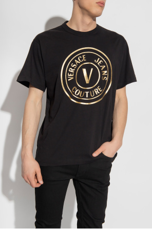 Versace Jeans Couture Patchy two-tone T-shirt Schwarz