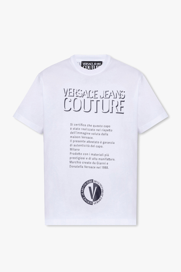 Men's Versace Jeans Cotton Shirt, All Over Versace Print