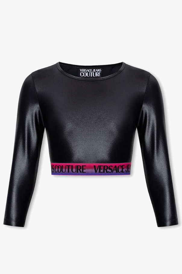 Versace Jeans Couture Krótki top z logo