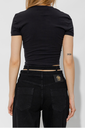 Versace Jeans Couture Cropped T-shirt with logo