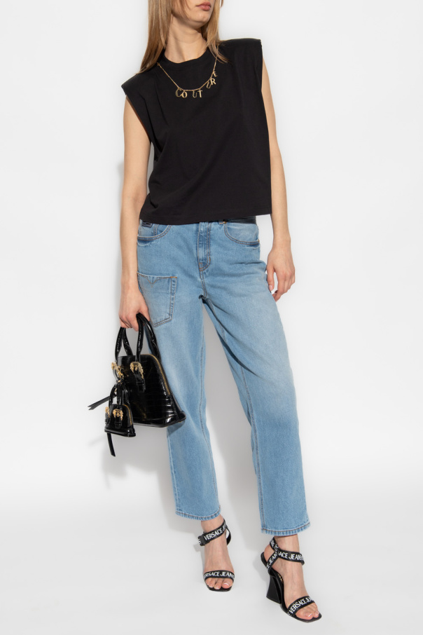 Versace Jeans Couture Top z naszyjnikiem