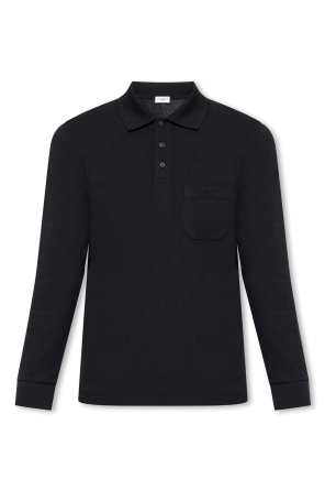 Polo shirt with long sleeves