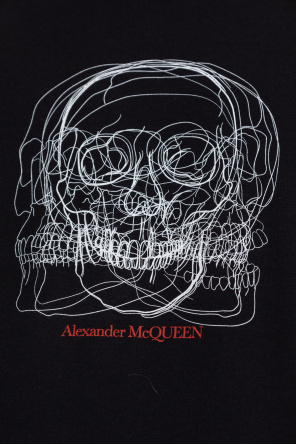 Alexander McQueen T-shirt z czaszką