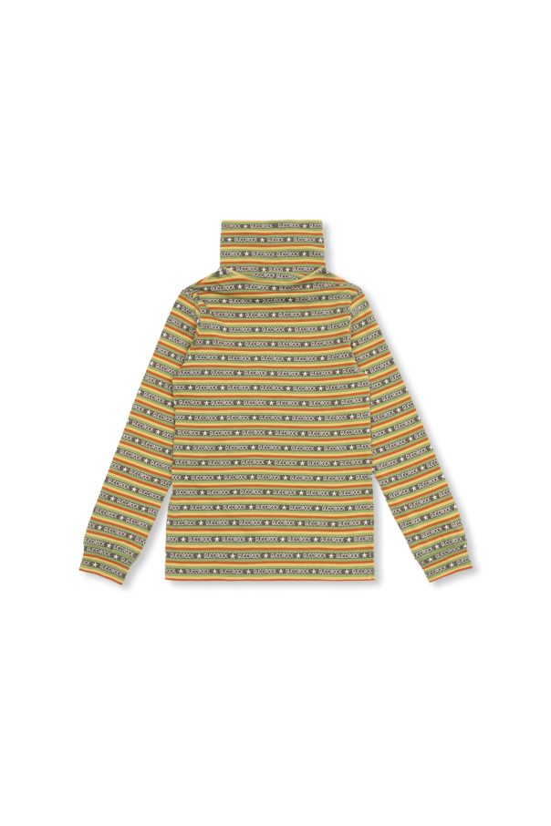 Gucci silk Kids Turtleneck sweater with logo