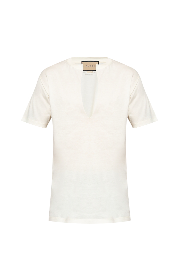 gucci NFT T-shirt with open neck
