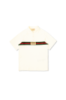 Gucci Kids Polo with distinctive Web stripe