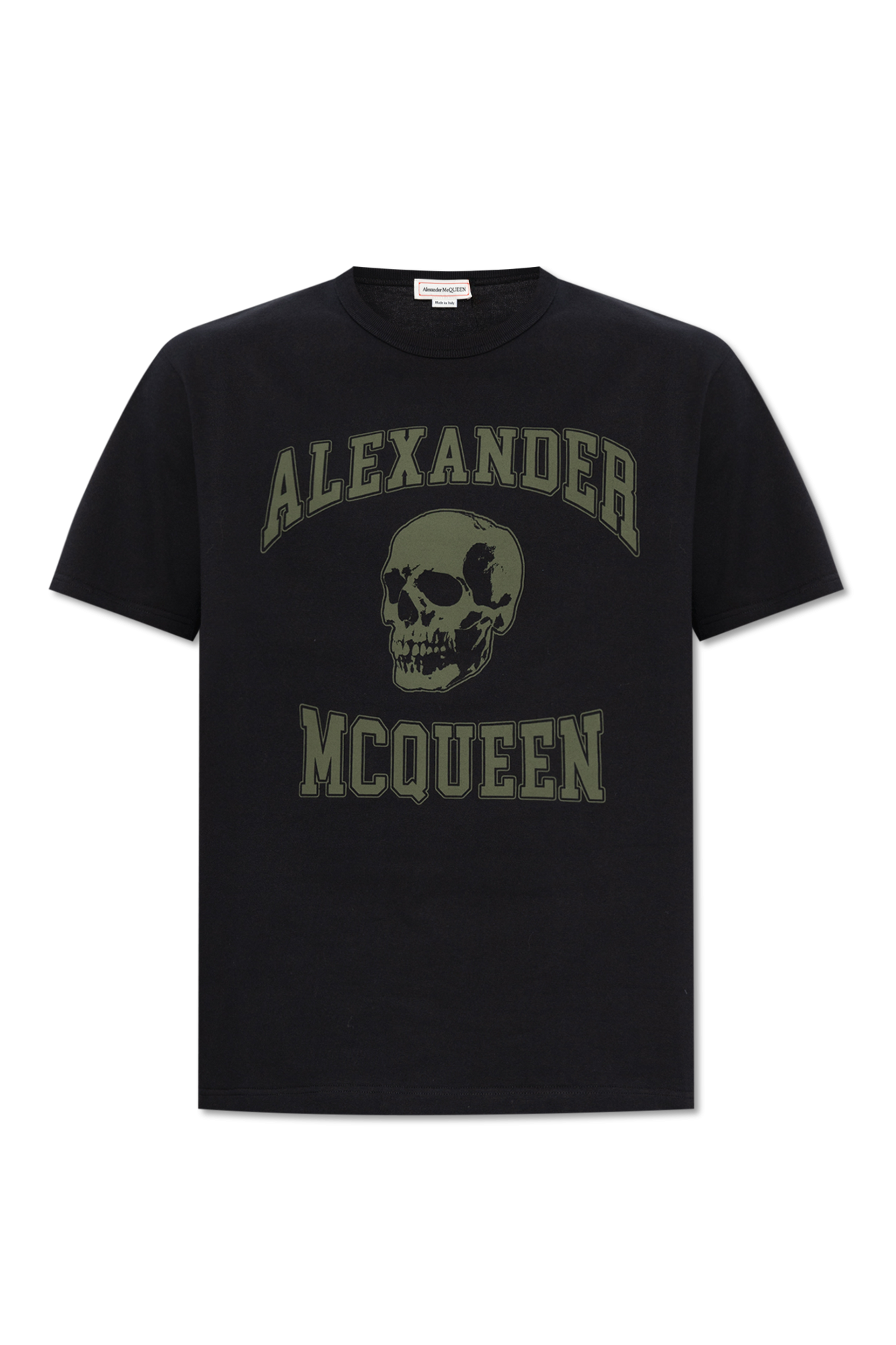 Alexander McQueen Alexander Mcqueen Woman's White Cotton T-shirt With Carved Love Print