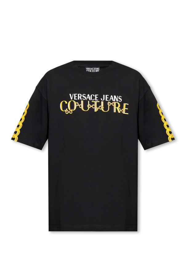 Versace Jeans Couture Oversize cotton T-shirt