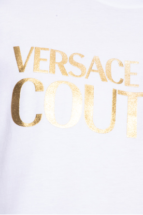Versace Jeans Couture MSGM Kids sequined logo sweatshirt hooded dress