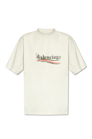 T-shirt z logo od Balenciaga