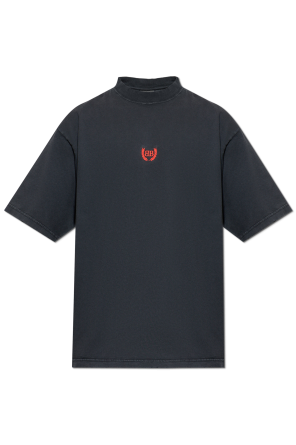 T-Shirt mit gesticktem Logo