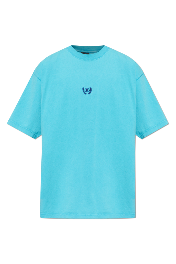 T-shirt with embroidered logo od Balenciaga