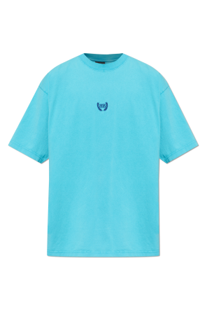 T-shirt with embroidered logo