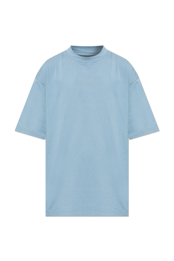 T-shirt with embroidered logo od Balenciaga