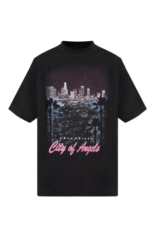 T-shirt with colorful print od Balenciaga