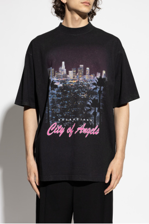 Balenciaga T-shirt z kolorowym nadrukiem