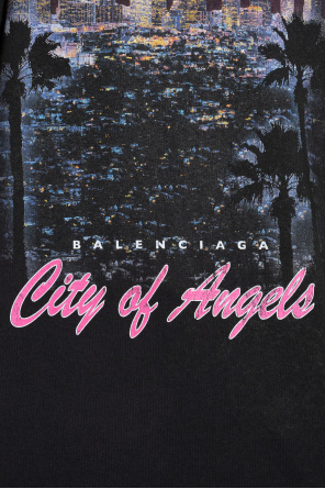Balenciaga T-shirt z kolorowym nadrukiem