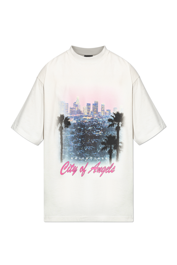 T-shirt with colorful print od Balenciaga