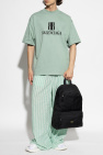 Balenciaga GREEN T-shirt with printed logo