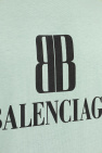 Balenciaga GREEN T-shirt with printed logo