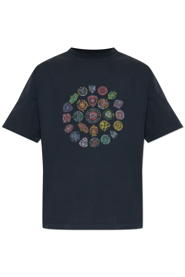 T-shirt with colorful print od Balenciaga
