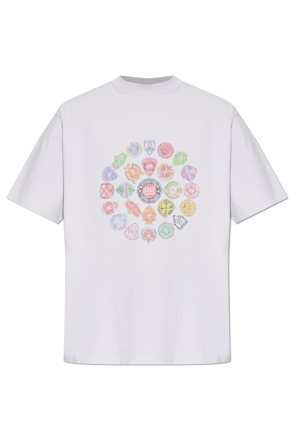 T-shirt with colorful print od Balenciaga
