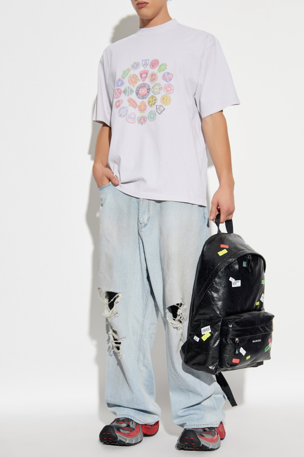 Balenciaga Camiseta con estampado de colores