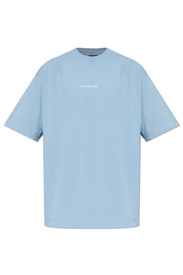 T-shirt with embroidered logo od Balenciaga
