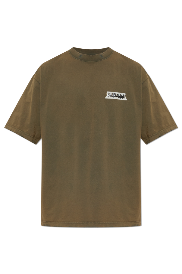 T-shirt with vintage effect od Balenciaga